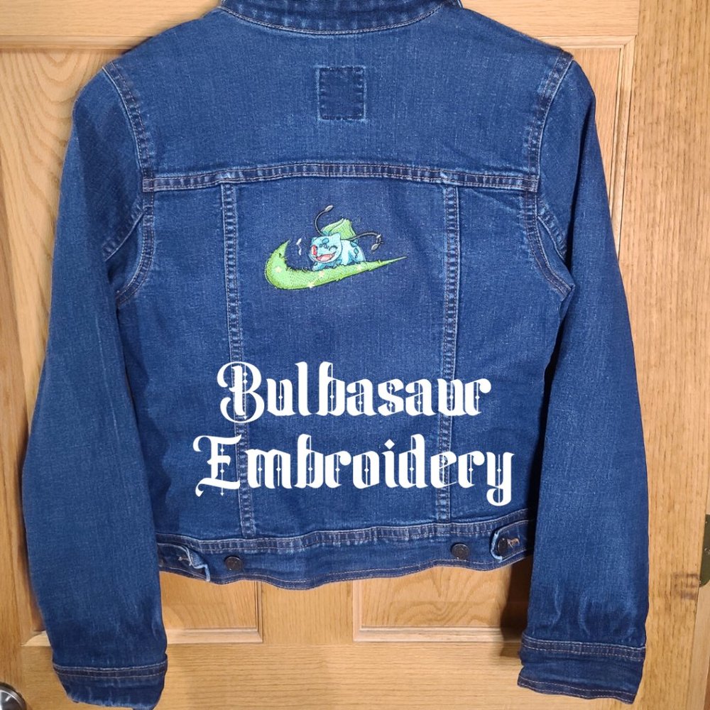 Pokemon Bulbasaur Embroidered Denim Jacket
